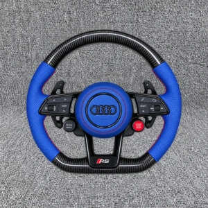 New Audi RS Carbon Fiber Sport Steering Wheel for A3 A4L A5 A6L A7 A8L Q3 Q5 Q7 Q8 TT Models