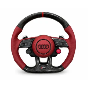 New Audi RS Carbon Fiber Sport Steering Wheel for A3 A4L A5 A6L A7 A8L Q3 Q5 Q7 Q8 TT Models
