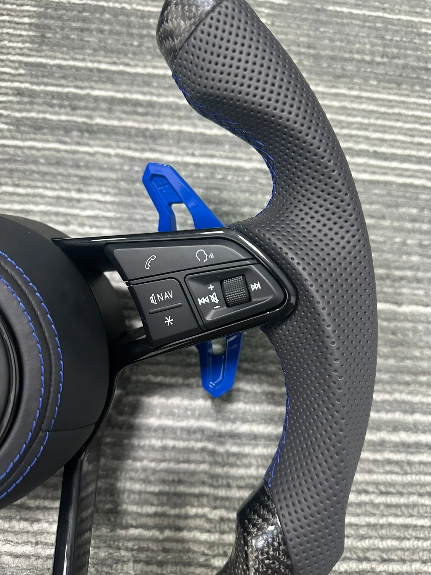 Audi carbon fiber steering wheel
