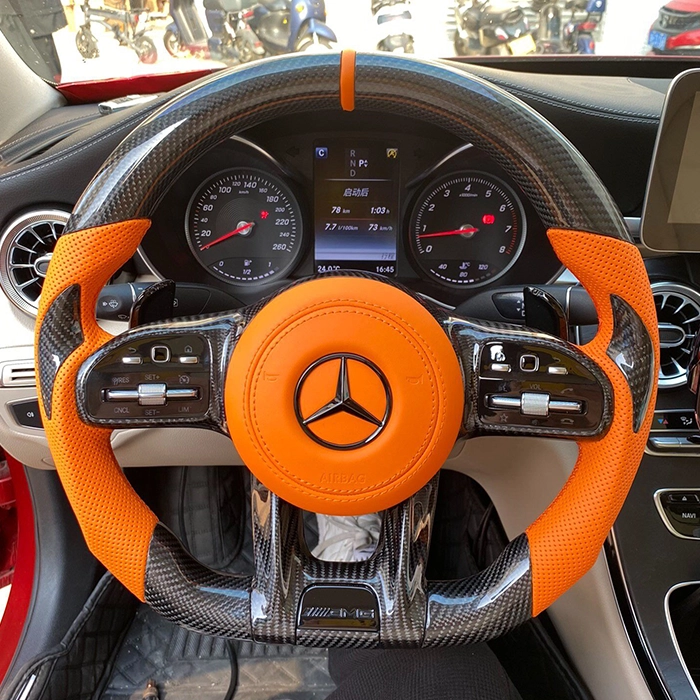 Mercedes AMG carbon fiber steering wheel