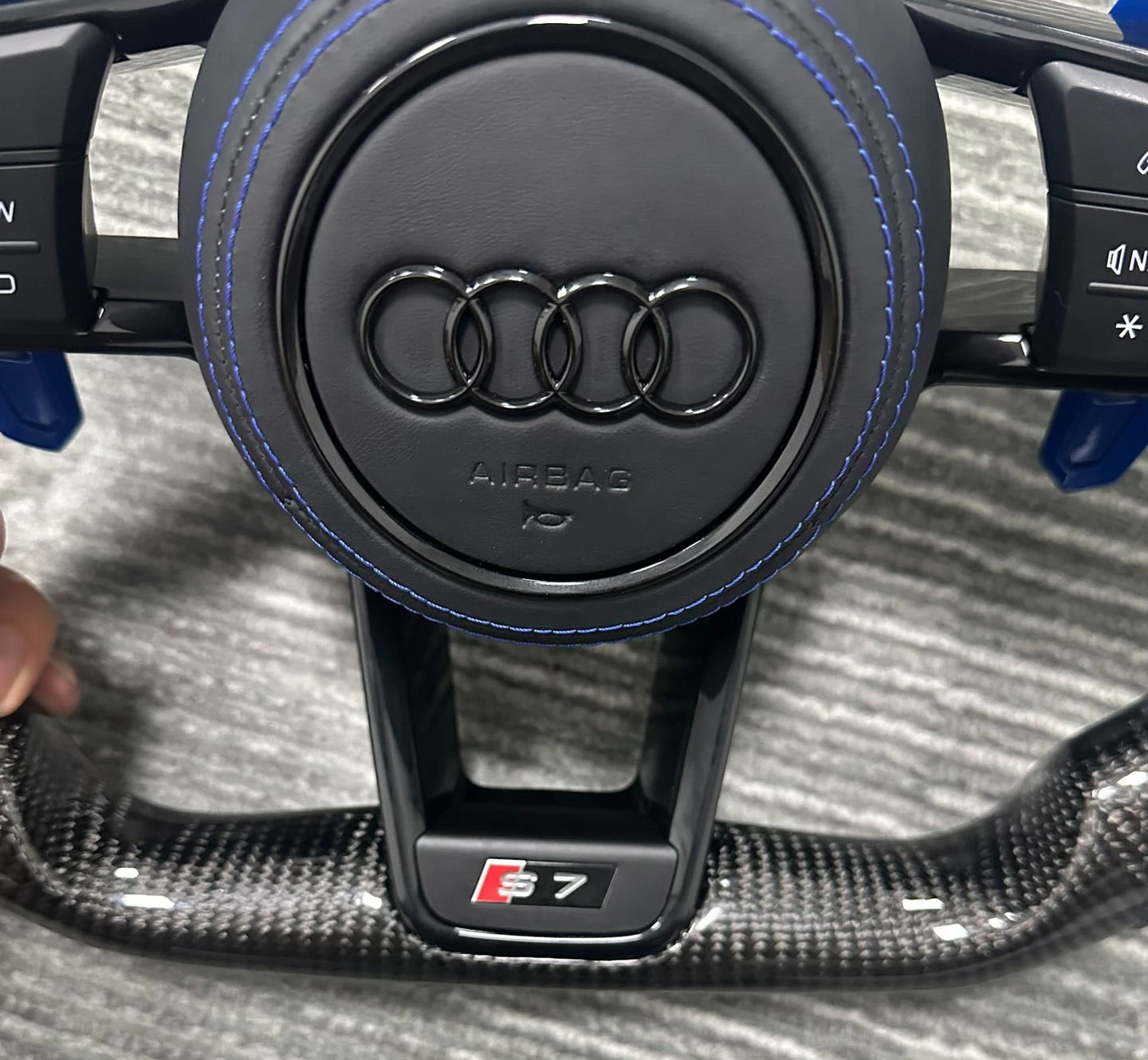 Audi carbon fiber steering wheel