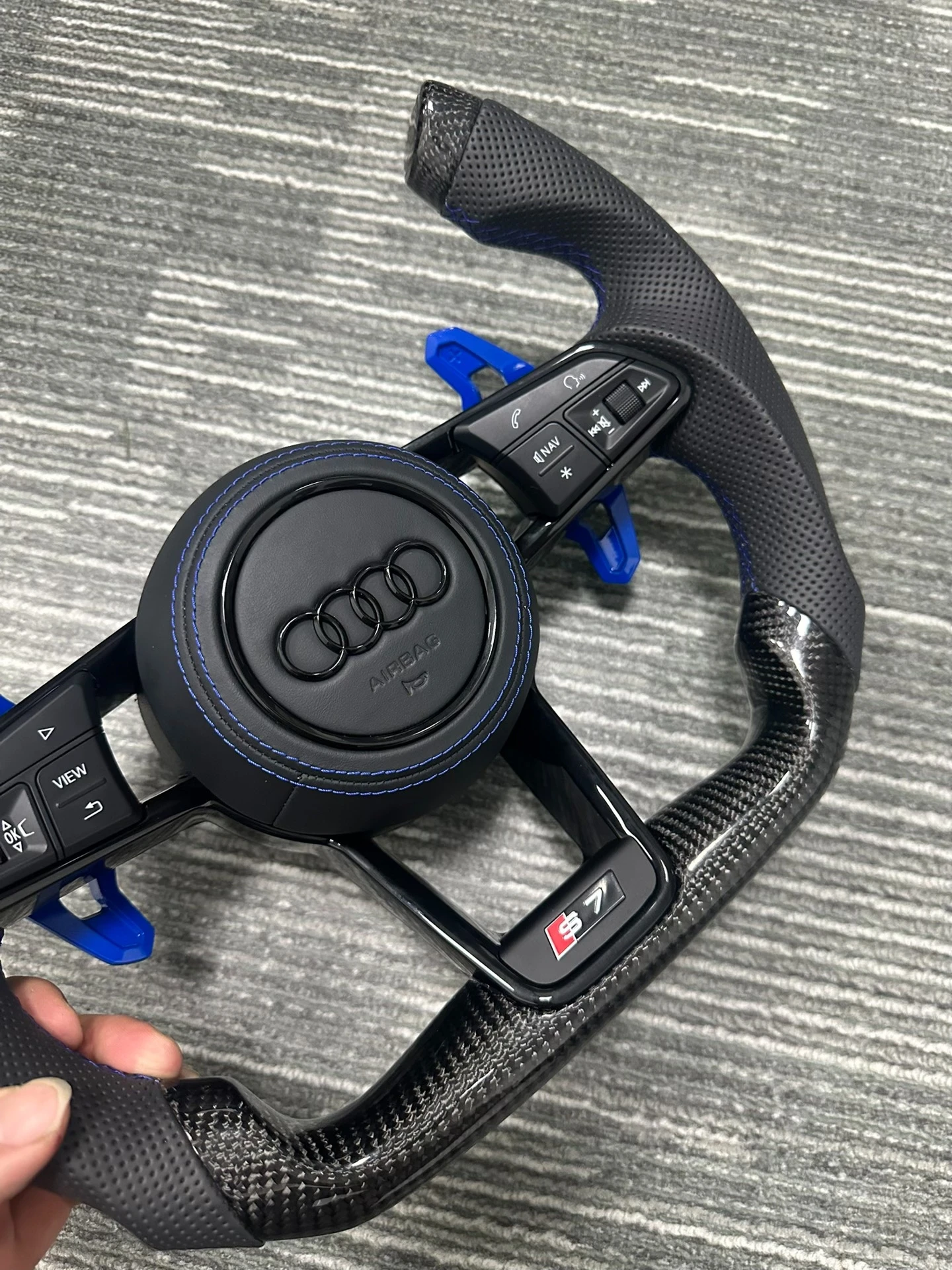 Audi carbon fiber steering wheel