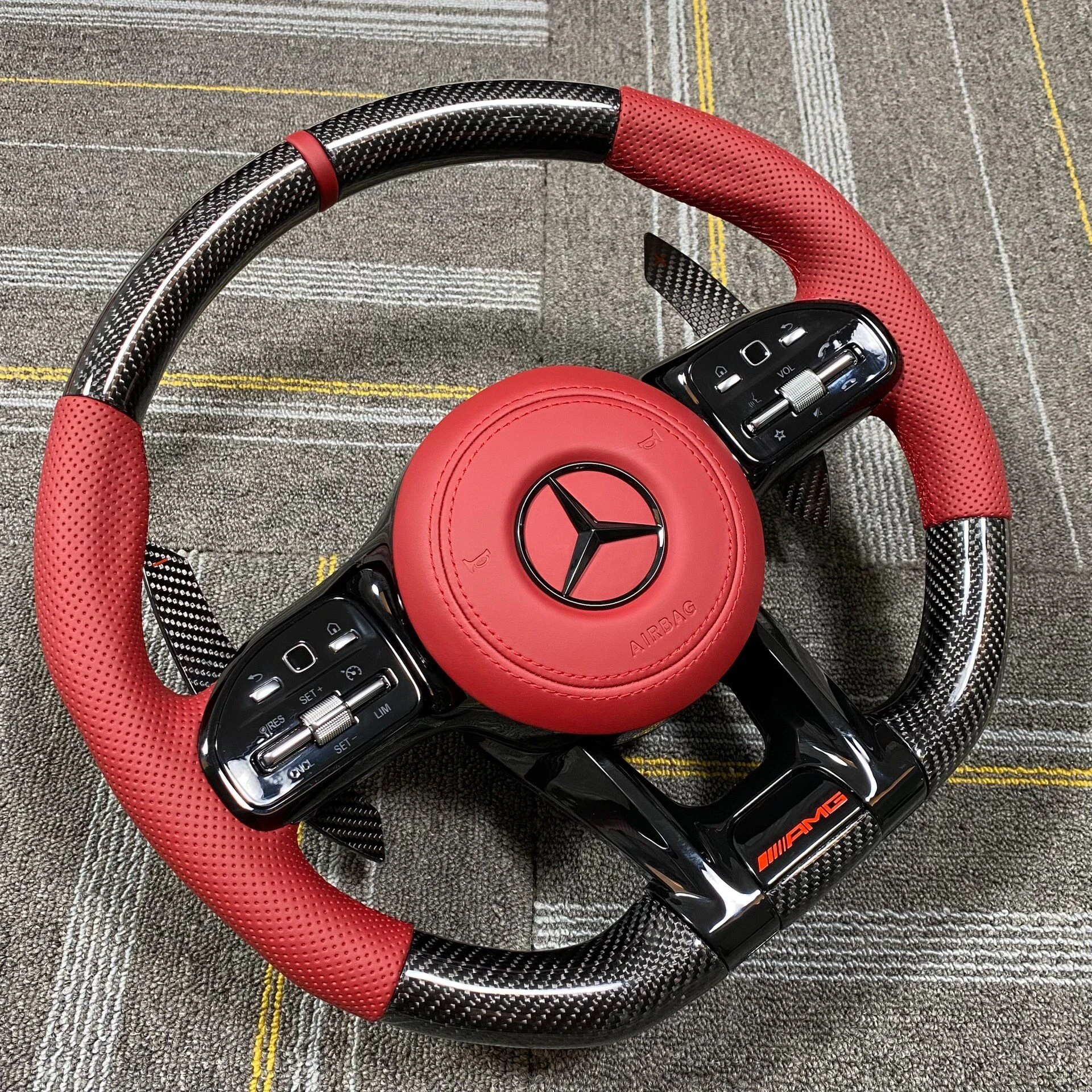 Mercedes AMG carbon fiber steering wheel