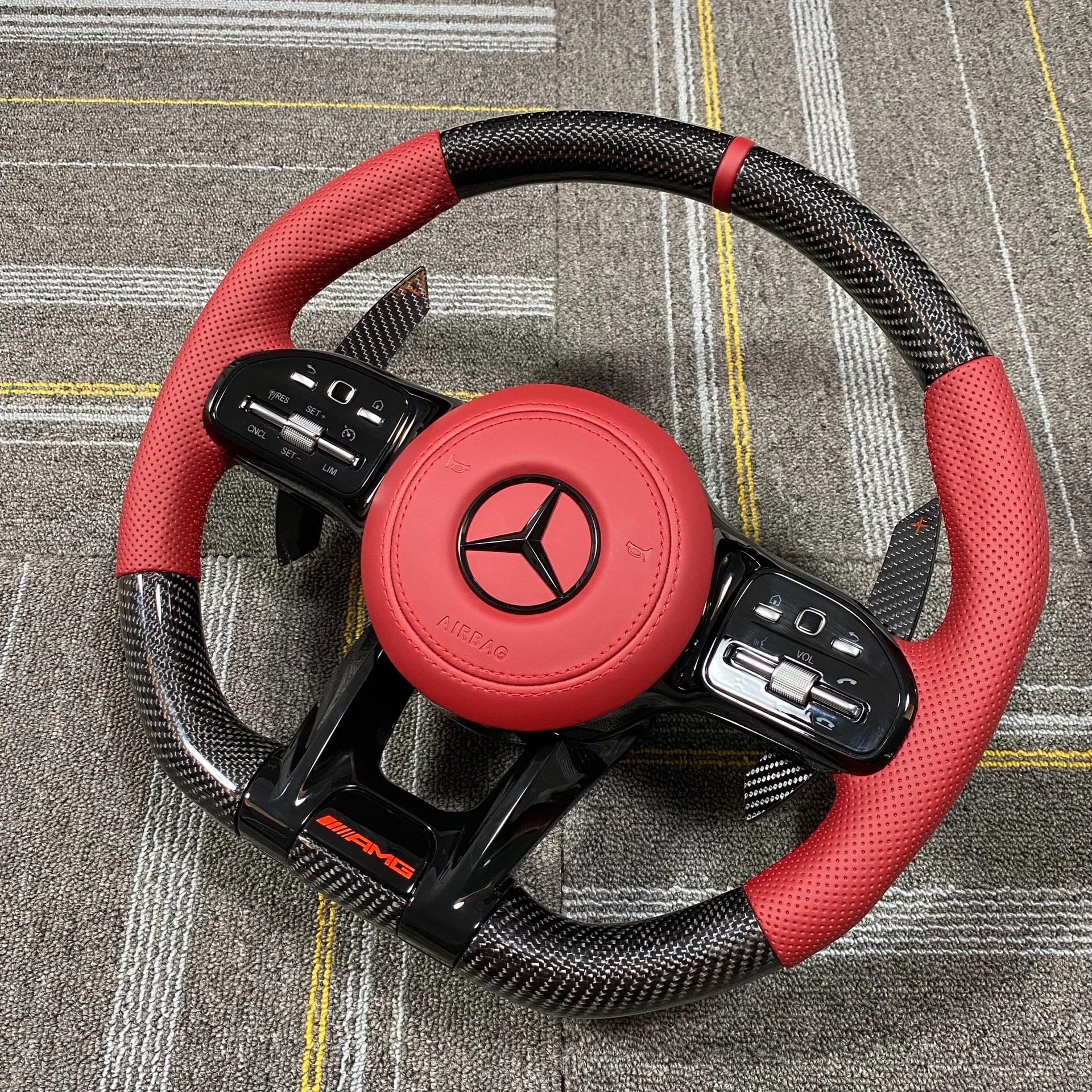 Mercedes AMG carbon fiber steering wheel