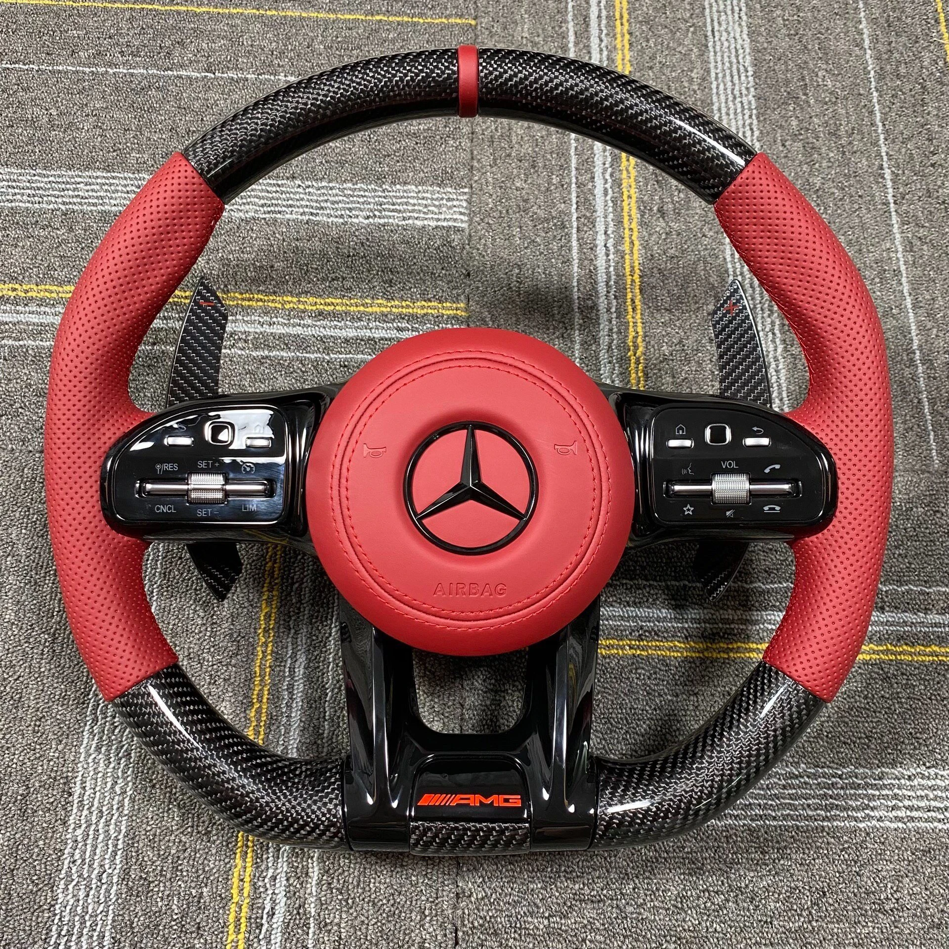 Mercedes AMG carbon fiber steering wheel
