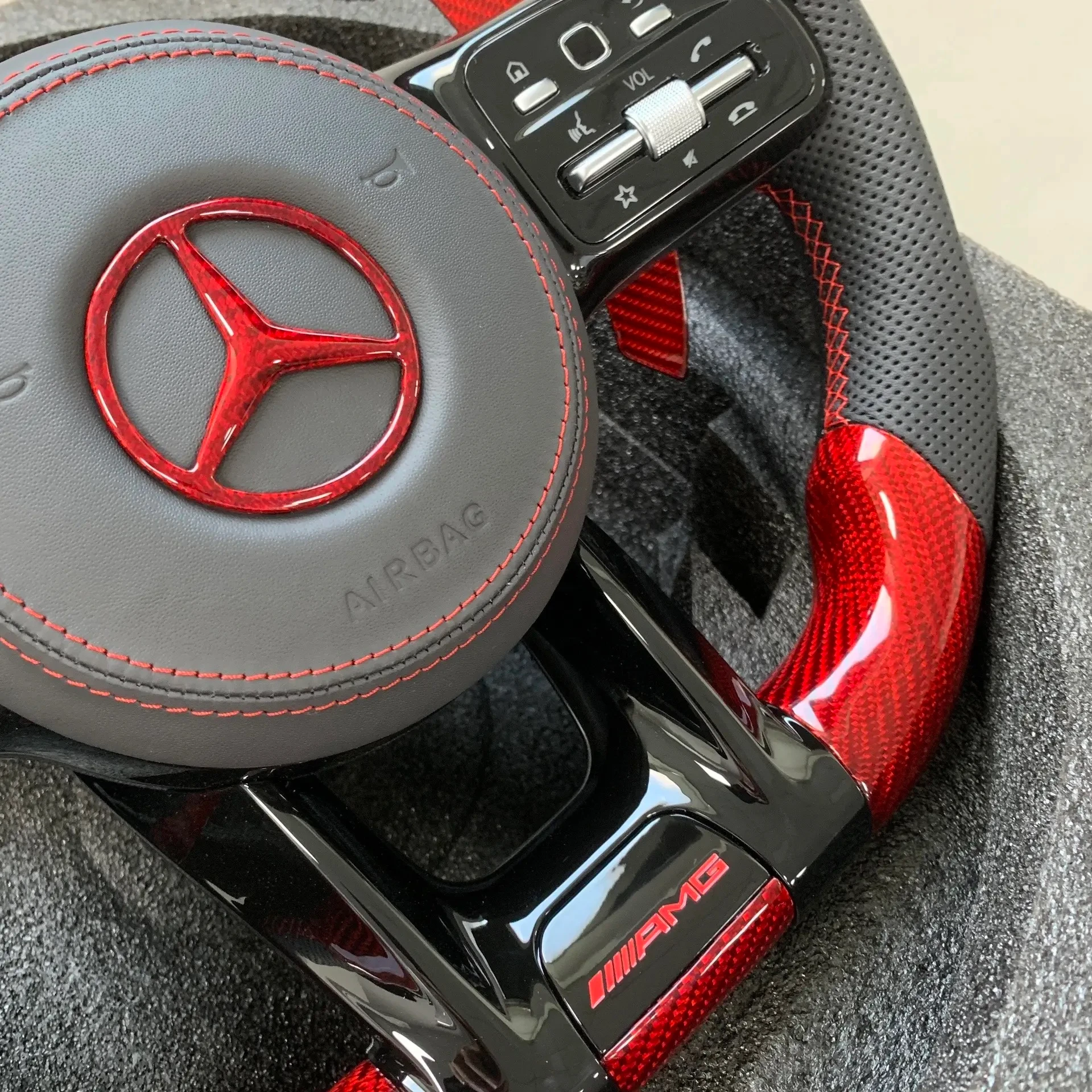 Mercedes AMG carbon fiber steering wheel