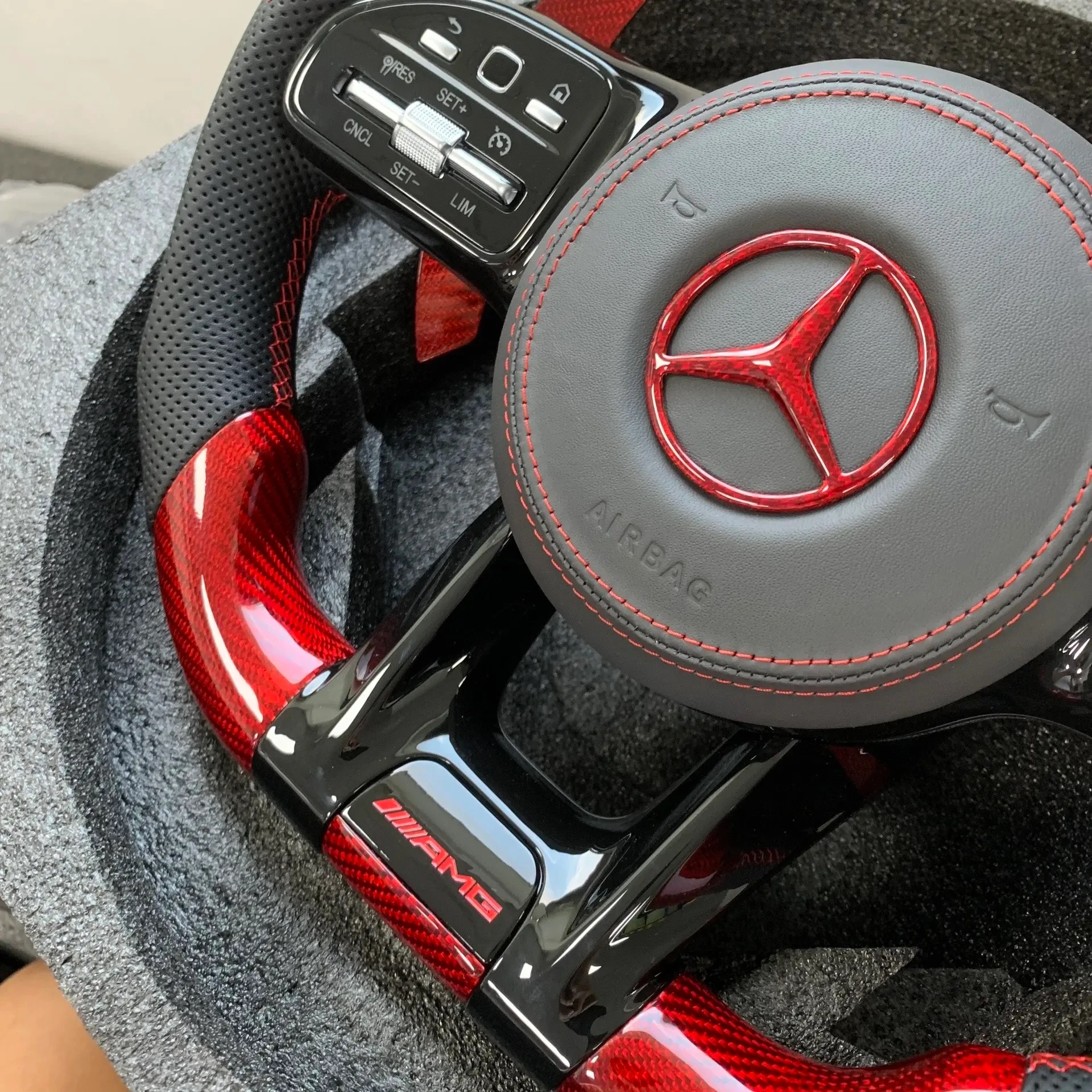 Mercedes AMG carbon fiber steering wheel