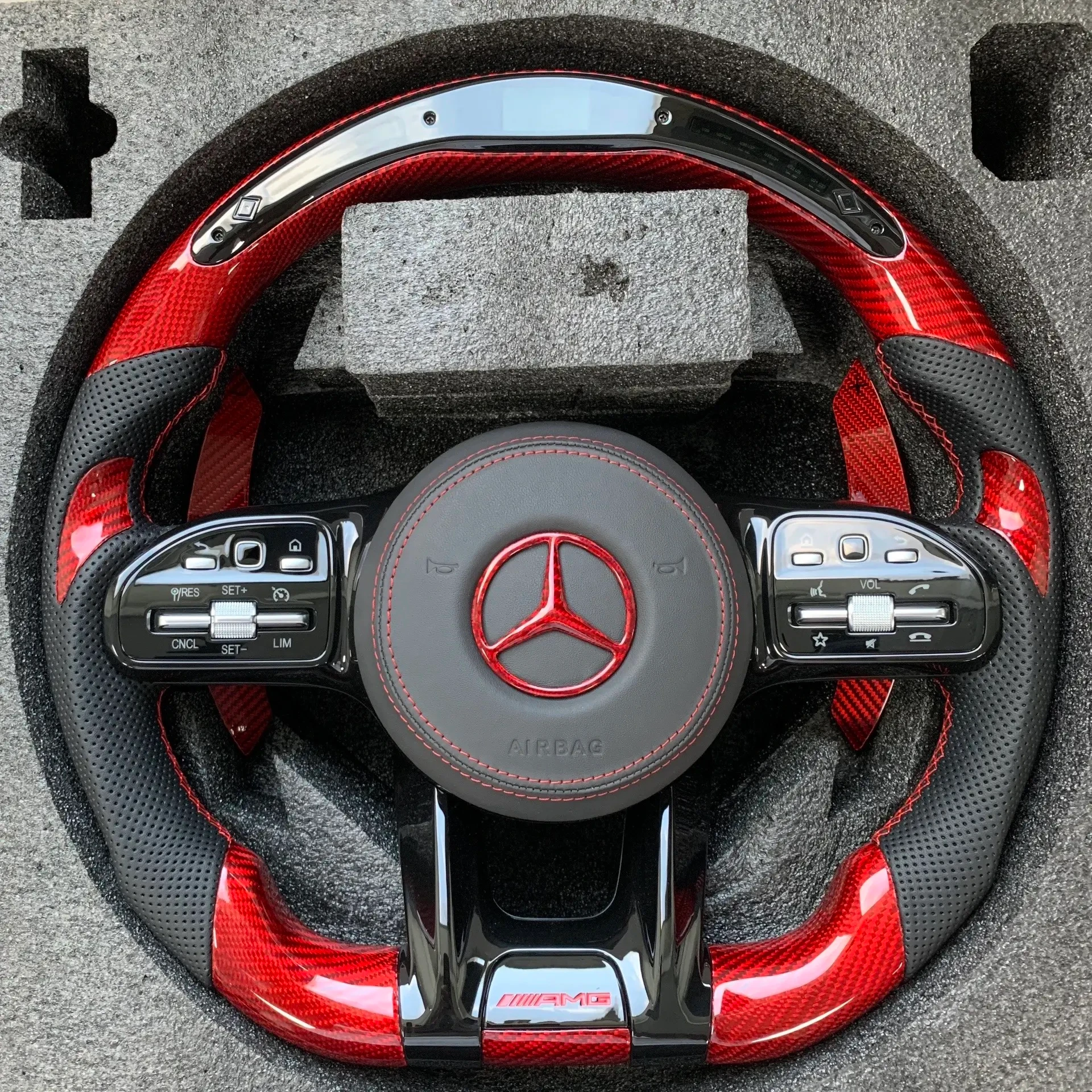 Mercedes AMG carbon fiber steering wheel